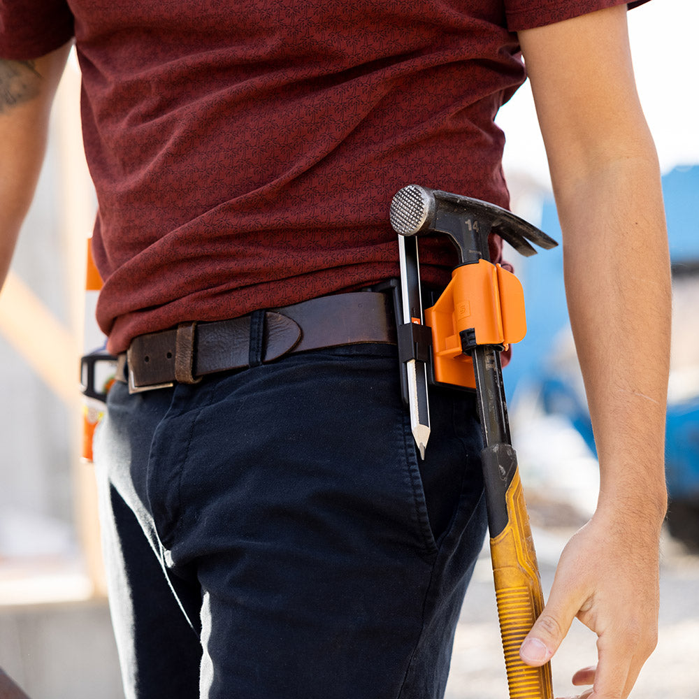 Tool belt hammer clearance holder